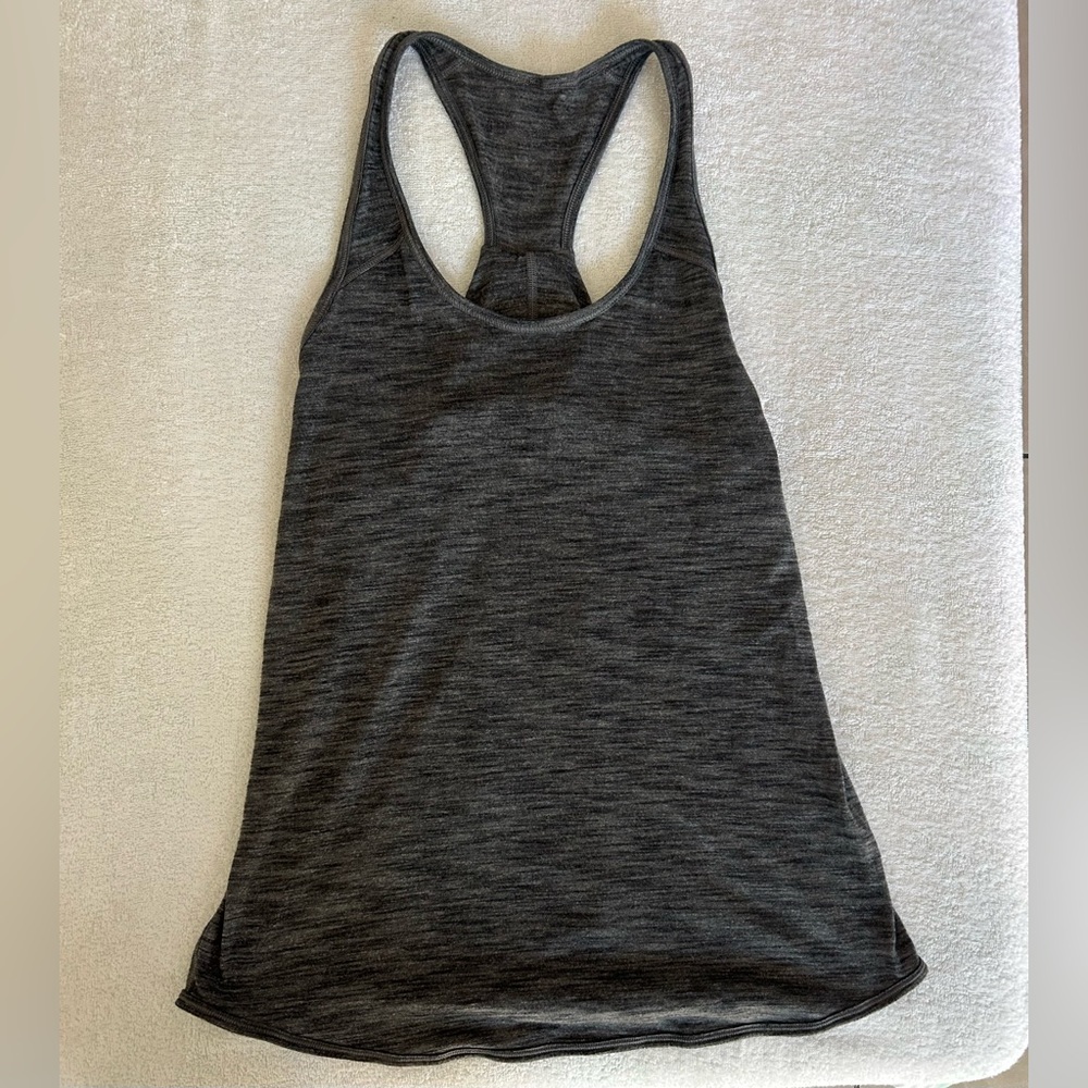 lululemon athletica Dark Charcoal Heather Racerback Tank